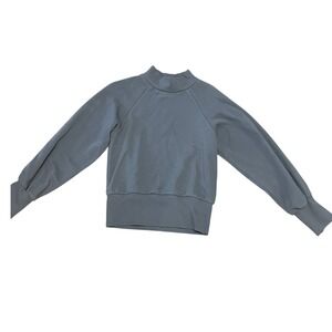 Line and Dot Women's M Mock Neck Sweatshirt Wool Blend Long Sleeve‎ Pullover Top